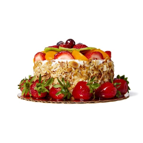 Strawberry & Peach Sensation Cake
