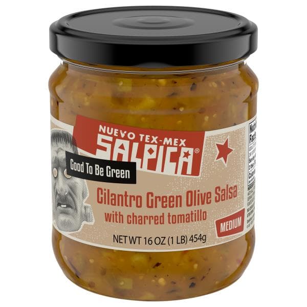 Salpica Salsa, Cilantro Green Olive, Good To Be Green, Medium