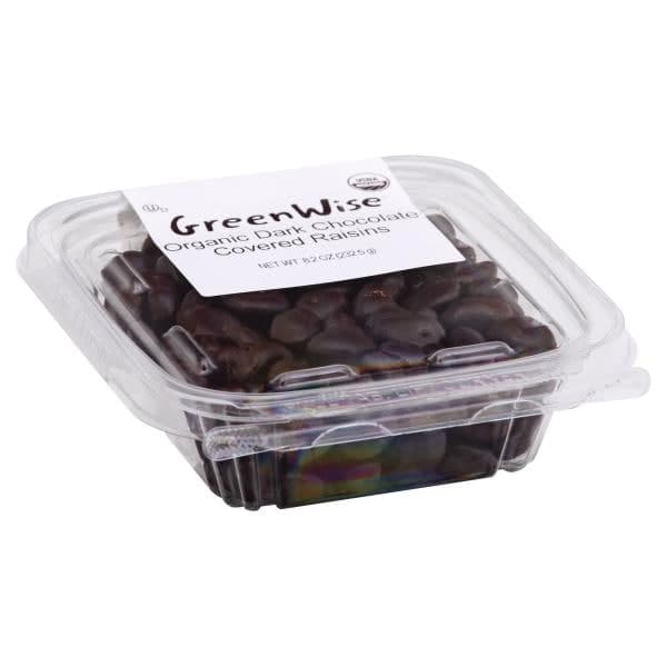 Greenwise Organic, Dark Chocolate Raisins