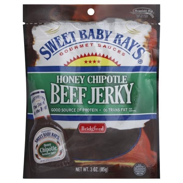 Bridgford Sweet Baby Ray'S Beef Jerky, Honey Chipotle