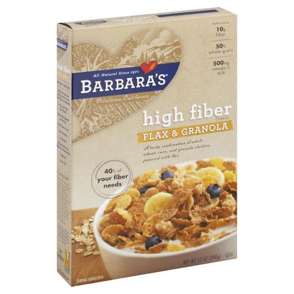 Barbaras Cereal, High Fiber, Flax & Granola