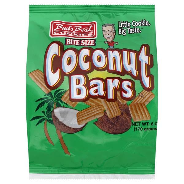 Bud'S Best Cookies Coconut Bars, Bite Size