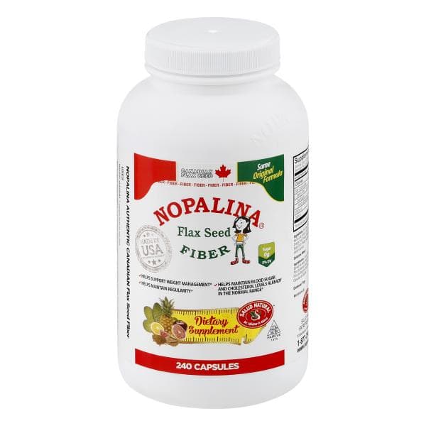 Nopalina Fiber, Flax Seed, Capsules