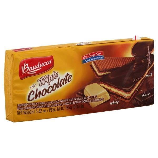 Bauducco Wafer, Triple Chocolate