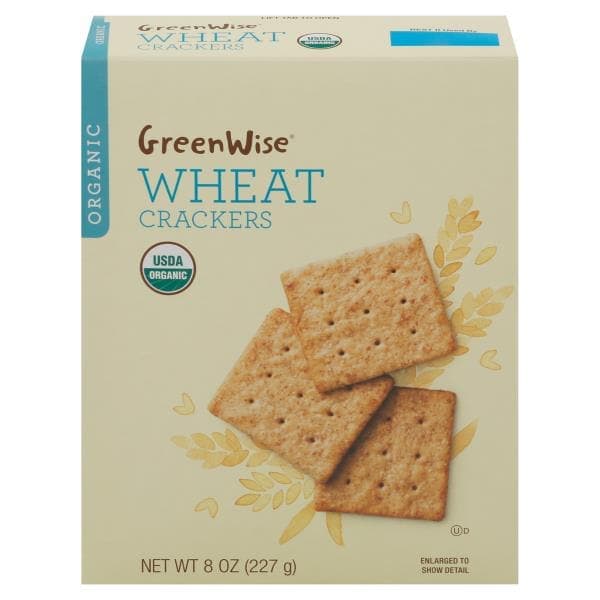 Greenwise Crackers, Organic, Wheat