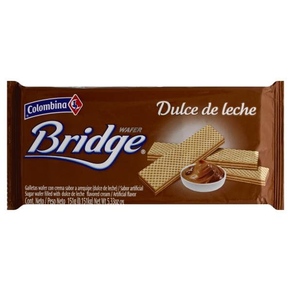 Colombina Bridge Wafer, Dulce De Leche