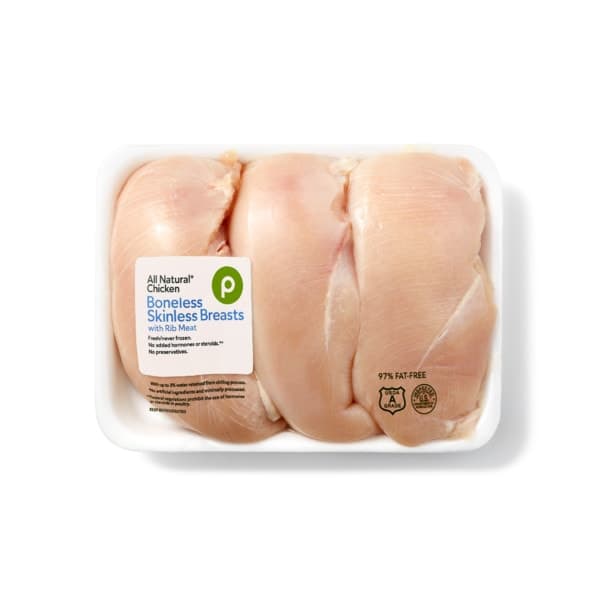 Publix Boneless Skinless Chicken Breast, Usda Grade A, 97% Fat Free Less Than