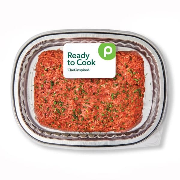 Aprons Seasoned Meatloaf, Ready To Cook, Located In Meat Department