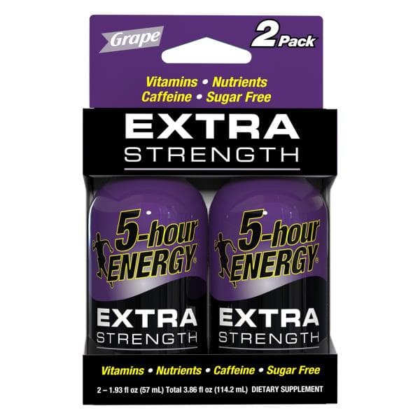 5-Hour Energy Energy Shot, Extra Strength, Grape