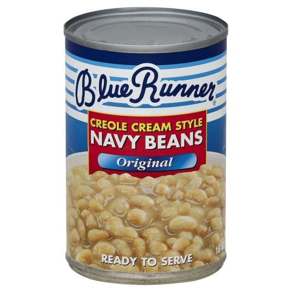 Blue Runner Navy Beans, Creole Cream Style, Original