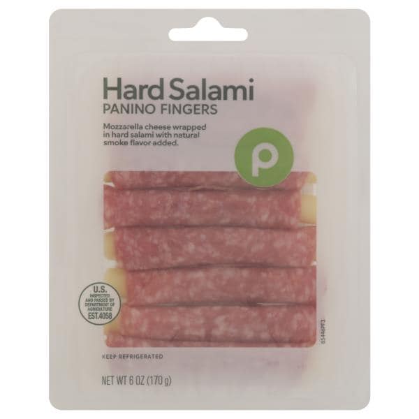 Publix Deli Panino Fingers, Hard Salami