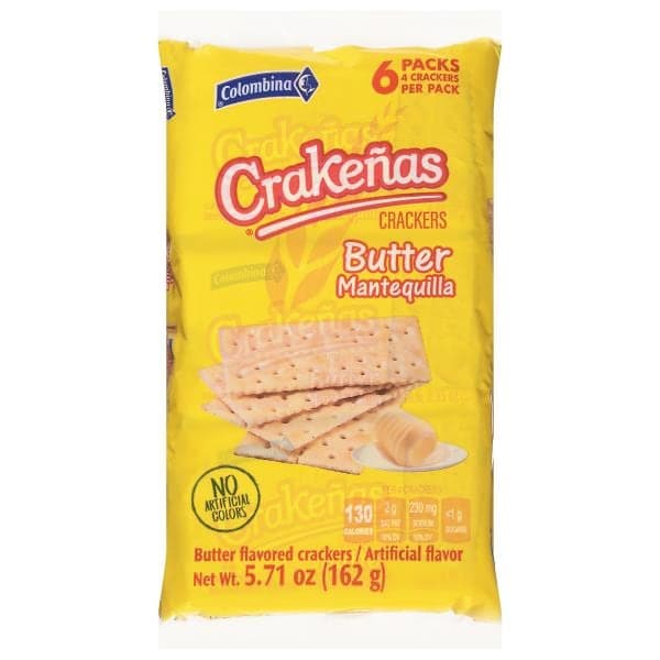 Colombina Crakenas Crackers, Butter Flavored
