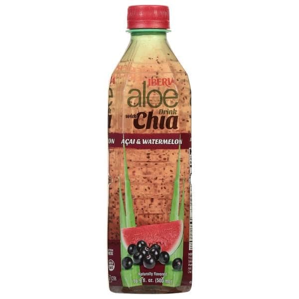 Iberia Acai & Watermelon Aloe Drink With Chia Oz
