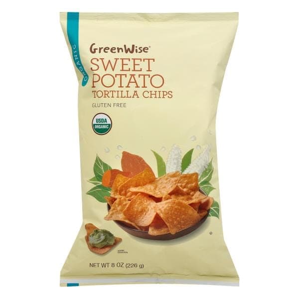 Greenwise Tortilla Chips, Organic, Sweet Potato