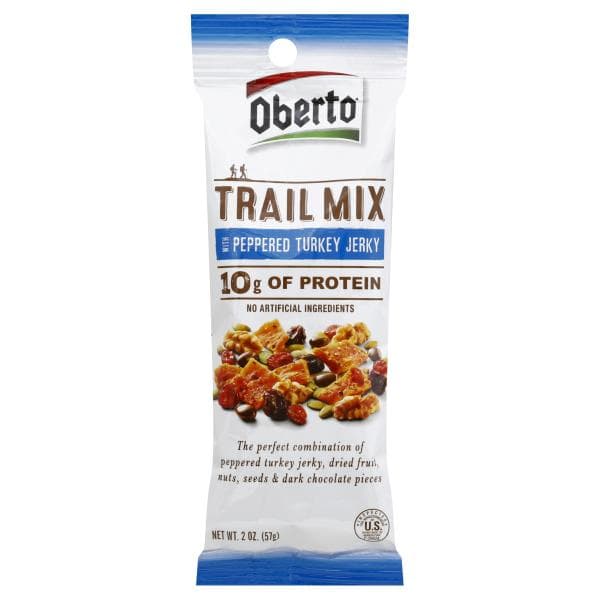 Oberto Trail Mix, With Peppered Tukey Jerky