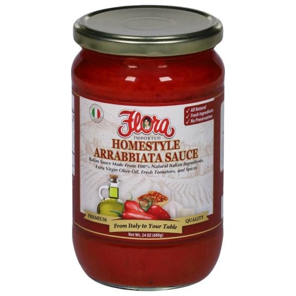 Flora Arabbiata Sauce, Imported, Homestyle