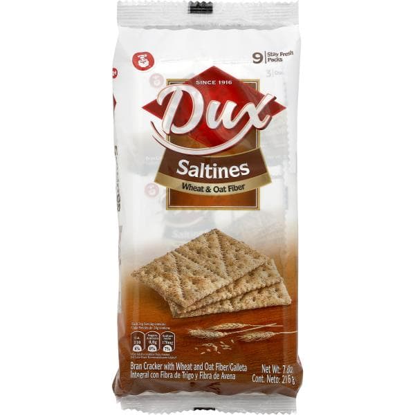 Dux Cracker, Saltines, Wheat & Oat Fiber