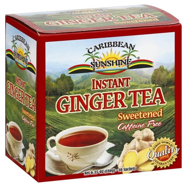 Caribbean Sunshine Ginger Tea, Caffeine Free, Sweetened, Sachets
