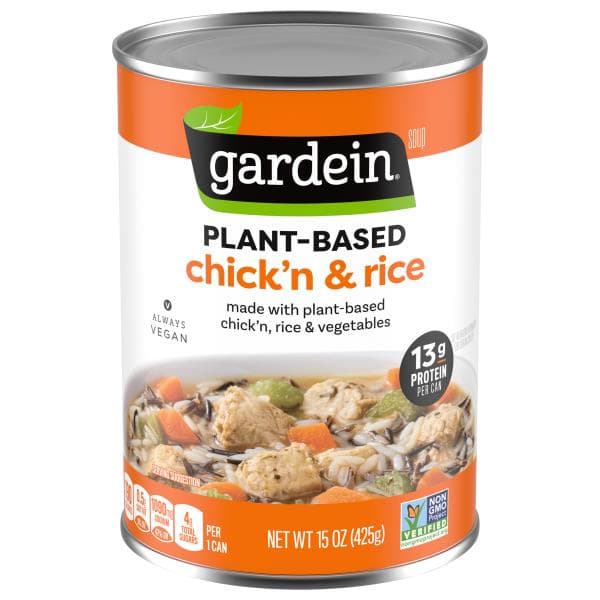 Gardein Soup, Chick'N & Rice, Plant-Based