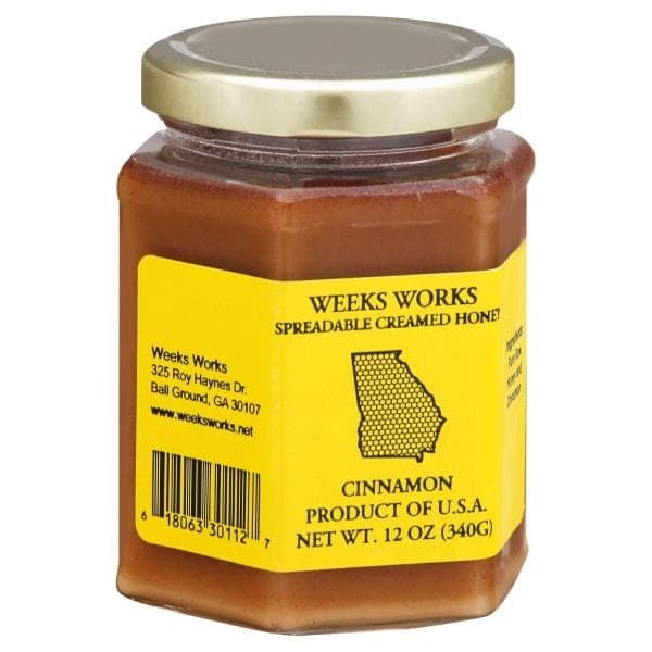 Weeks Works Spreadable Creamed Honey, Cinnamon