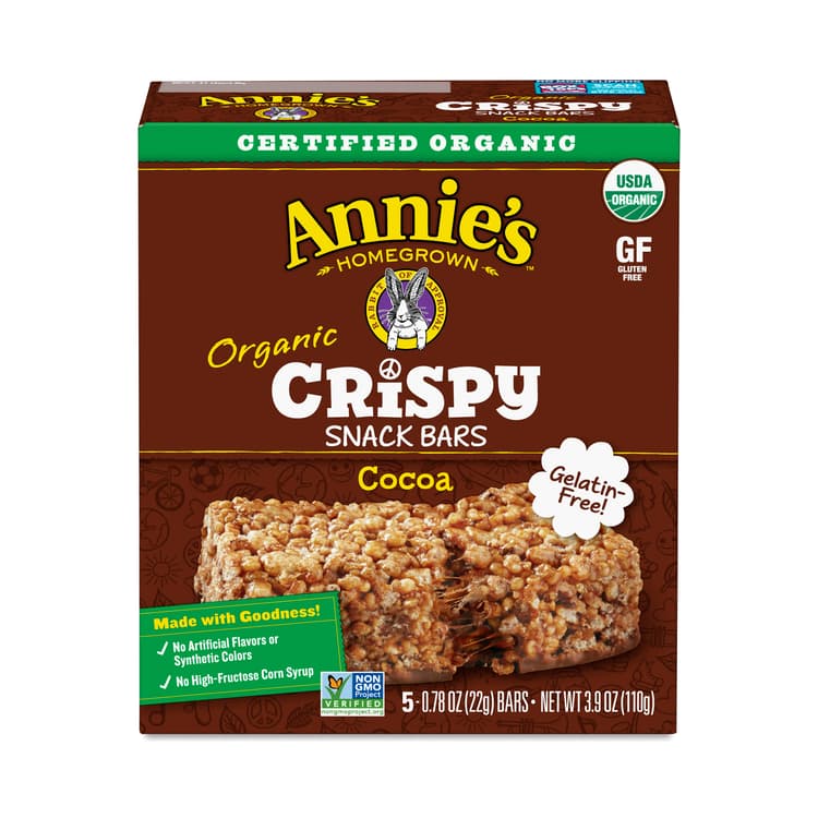Organic Crispy Snack Bars, Cocoa