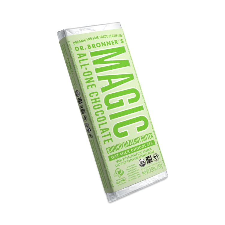 Dr. Bronner'S Magic All-One Oat Milk Chocolate 45%, Crunchy Hazelnut Butter