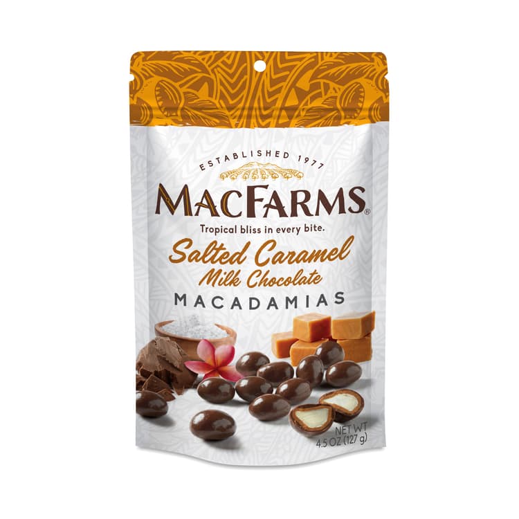 Macfarms Macadamias, Salted Caramel Milk Chocolate