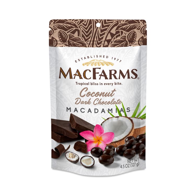 Macfarms Macadamias, Coconut Dark Chocolate