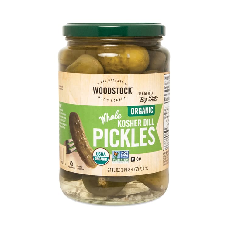 Woodstock Organic Kosher Whole Dill Pickles