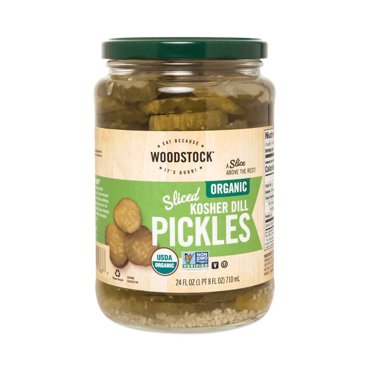 Woodstock Organic Kosher Sliced Dill Pickles