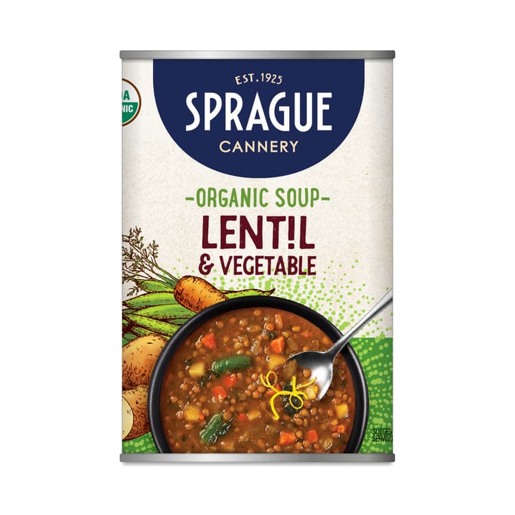 Sprague Organic Soup, Lentil & Vegetable
