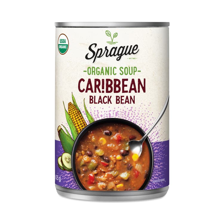 Sprague Organic Soup, Caribbean Black Bean