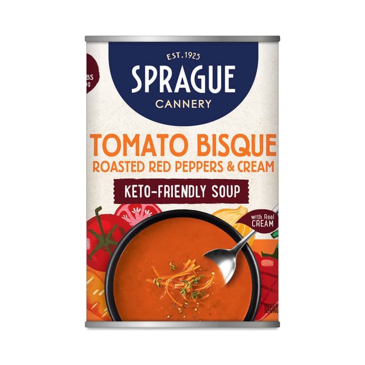 Sprague Keto Soup, Tomato Bisque, Roasted Red Peppers & Cream