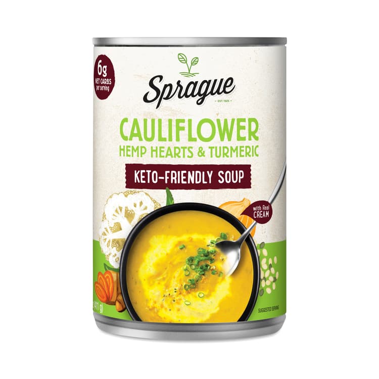 Sprague Keto Soup, Cauliflower, Hemp Hearts & Turmeric