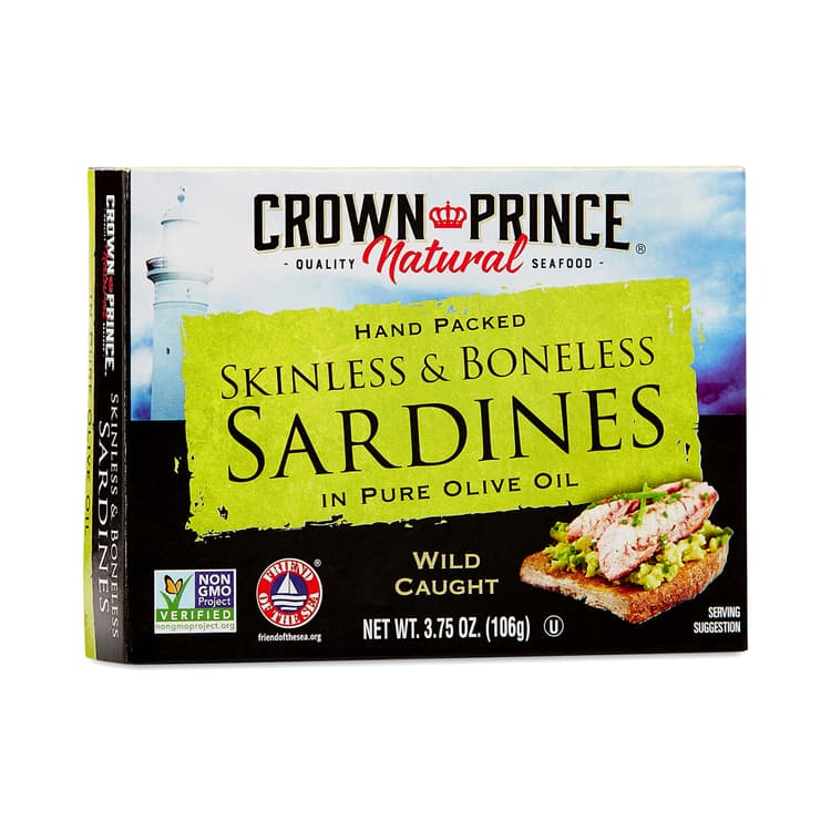 Crown Prince Skinless Boneless Sardines In Olive Oil