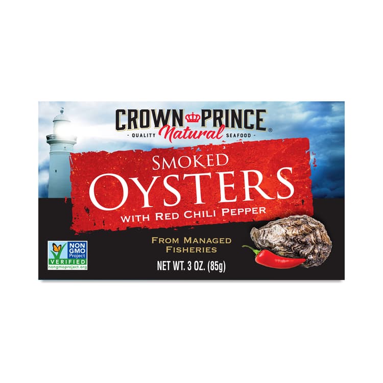 Crown Prince Smoked Oysters With Chili Pepper