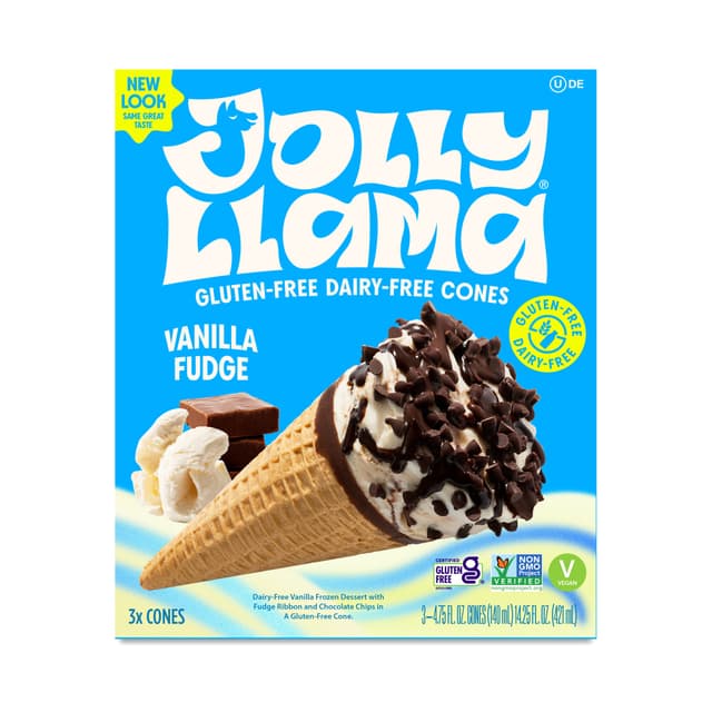 Is it Interstitial Cystitis Friendly? Jolly Llama Cones & Dairy-free, Vanilla Fudge Sundae