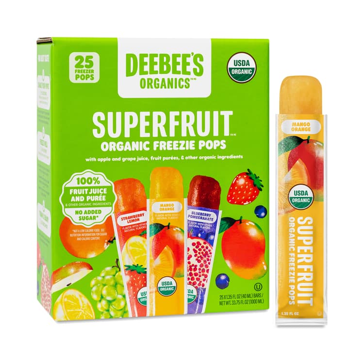 Deebee'S Organics Superfruit Freezie Freezer Pop