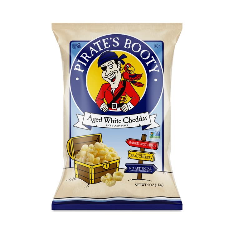 Pirate'S Booty Aged White Cheddar Rice And Corn Puffs