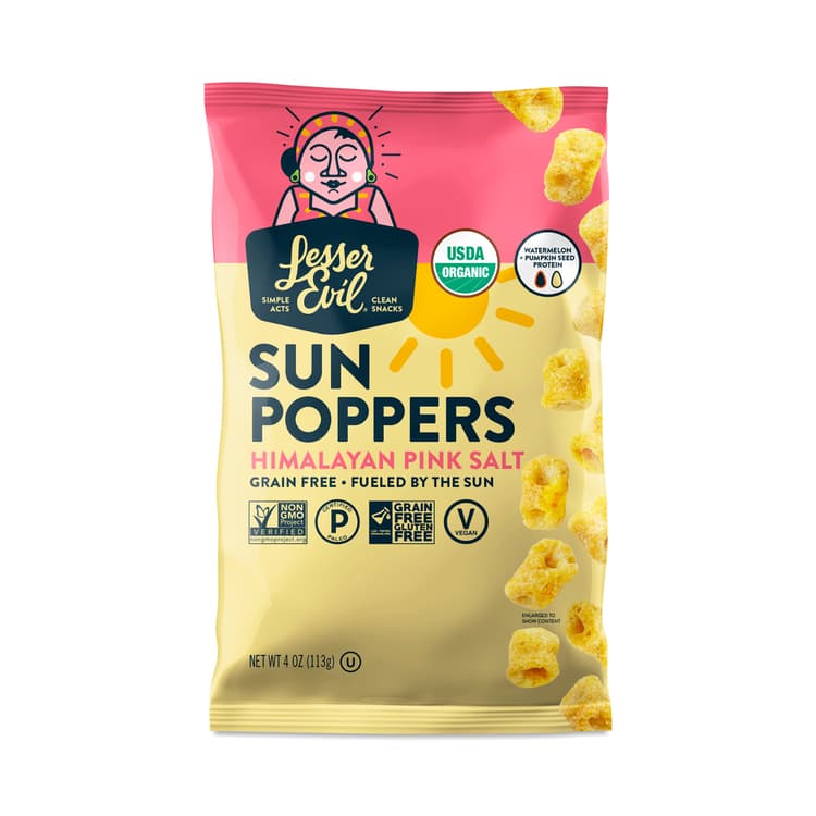 Lesserevil Sun Poppers Himalayan Pink Salt