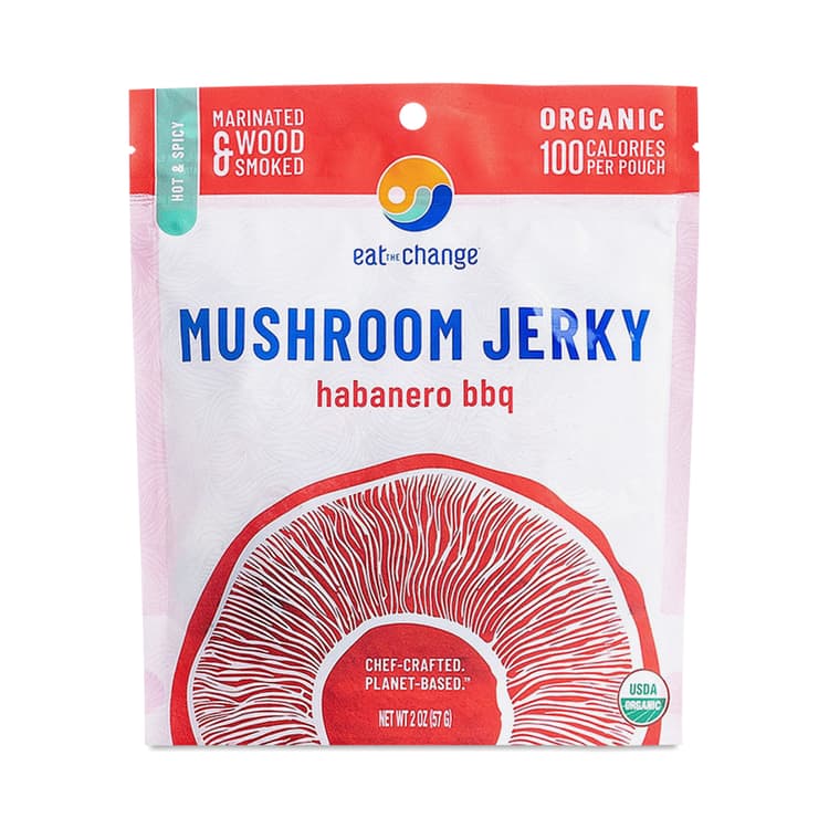 Mushroom Jerky,  Habanero Bbq