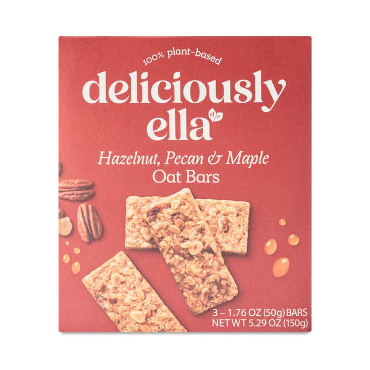 Deliciously Ella Oat Bars, Hazelnut, Pecan & Maple