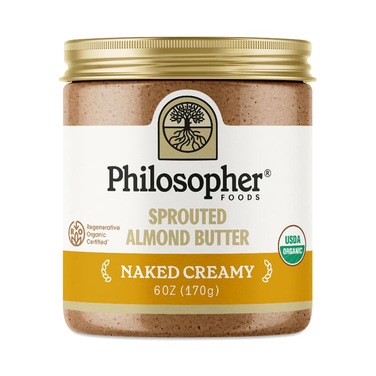 Philosopher Foods Sprouted Almond Butter, Naked Creamy