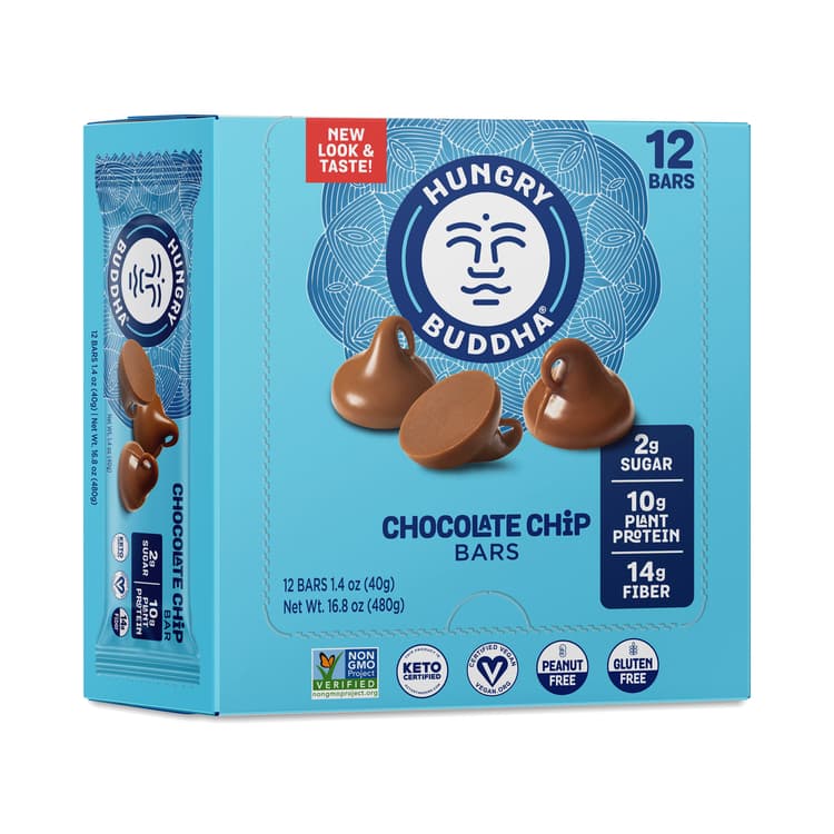 Hungry Buddha Plant Based Protein Bar, Chocolate Chip