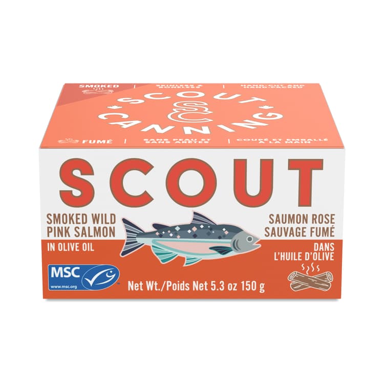 Scout Smoked Wild Pink Salmon In Olive Oil