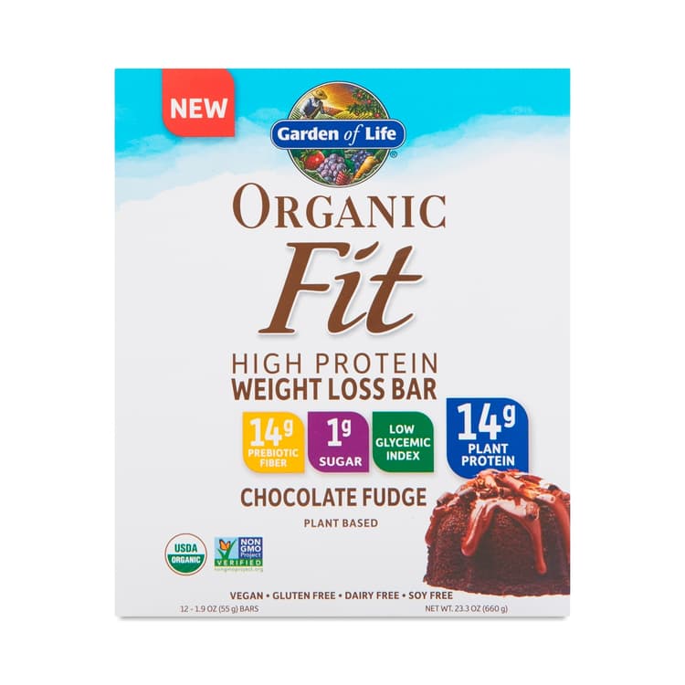 Organic Fit Protein Bars, Chocolate Fudge