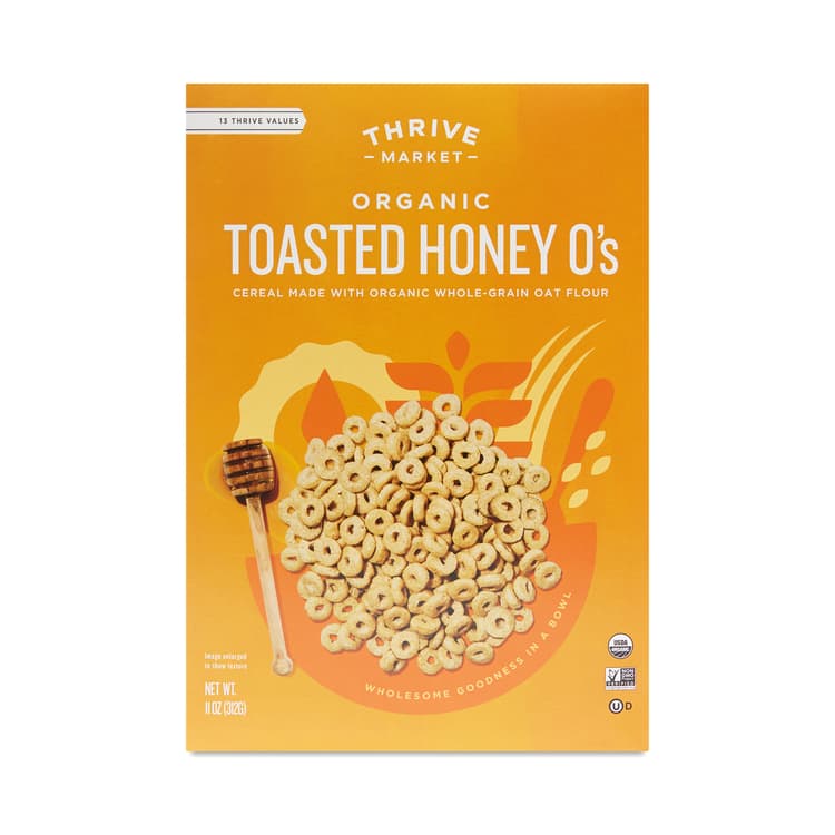 Thrive Market Organic Toasted Honey O'S Cereal
