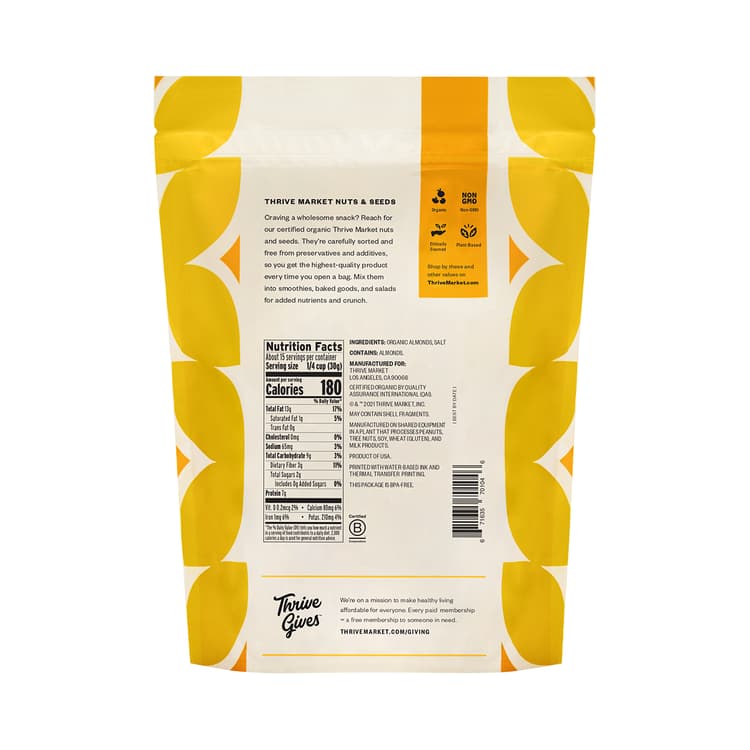 Thrive Market Organic Dry Roasted & Salted Almonds