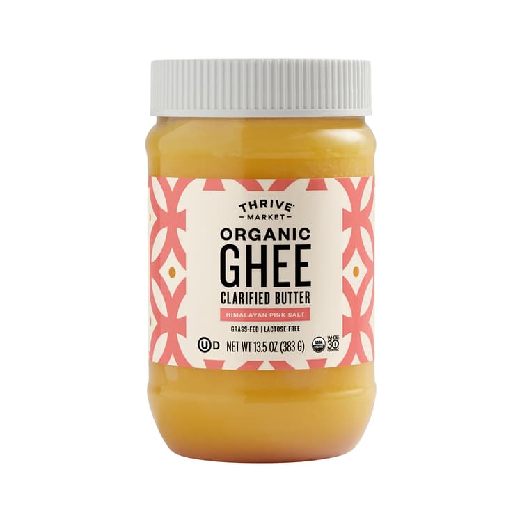 Thrive Market Grass-Fed Organic Ghee, Himalayan Pink Salt