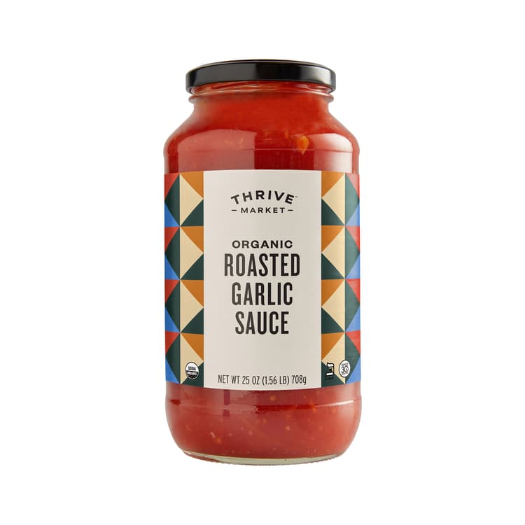 Thrive Market Organic Pasta Sauce, Roasted Garlic